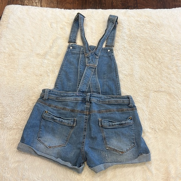 TINSELTOWN Denim Short Overalls XS - Picture 9 of 11